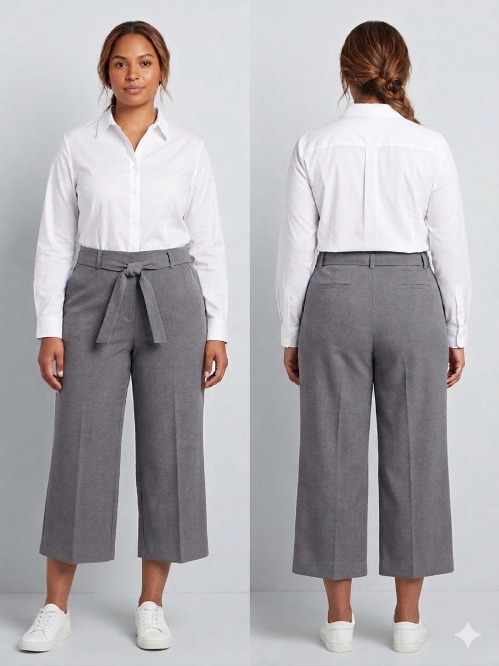 NWT Apostrophe Women's Elegant Gray Trousers